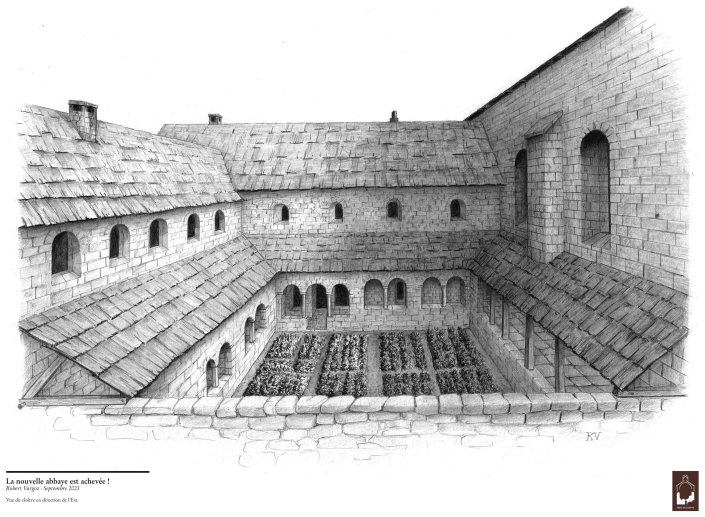 Dessin Robert Vargoz - Cloître